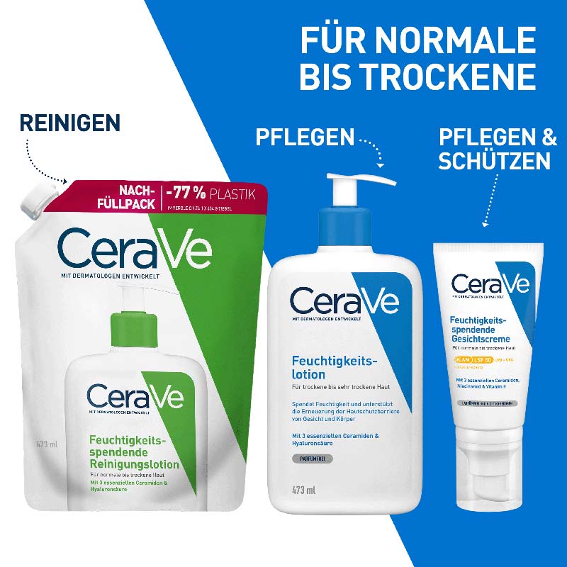 CeraVe Feuchtigkeitsspendende Reinigungslotion NF 473 ml Lotion