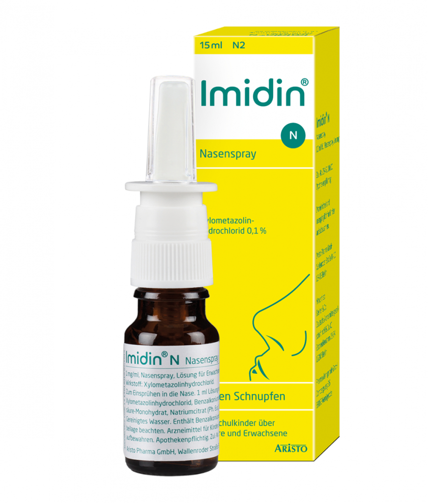 Imidin Nasenspray Viererpack 4X15 ml Nasenspray