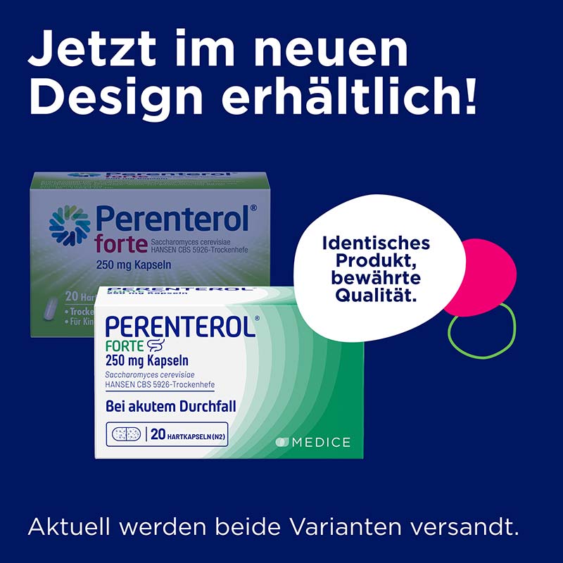 PERENTEROL FORTE 250 mg Bei akutem Durchfall 20 St Hartkapseln