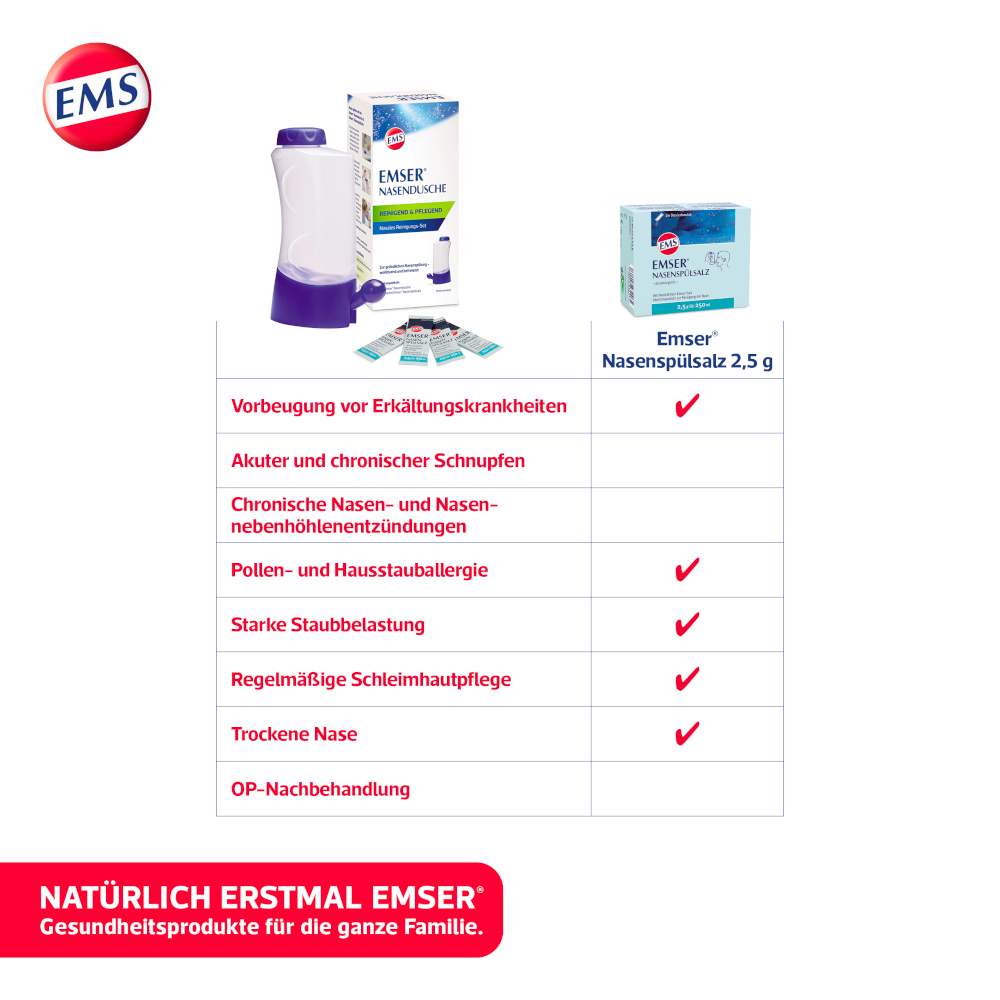 EMSER Nasenspülsalz 20 St Pulver