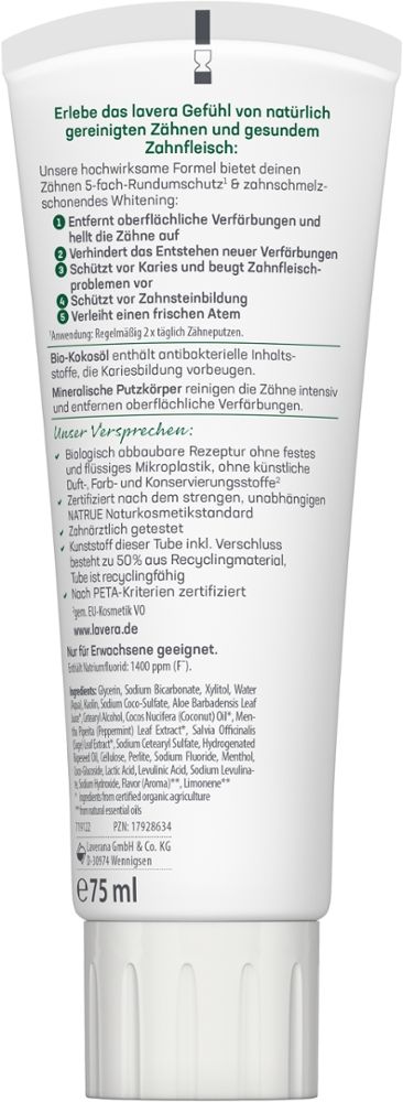 lavera ZAHNCREME SENSITIVE WHITENING 75 ml Zahncreme