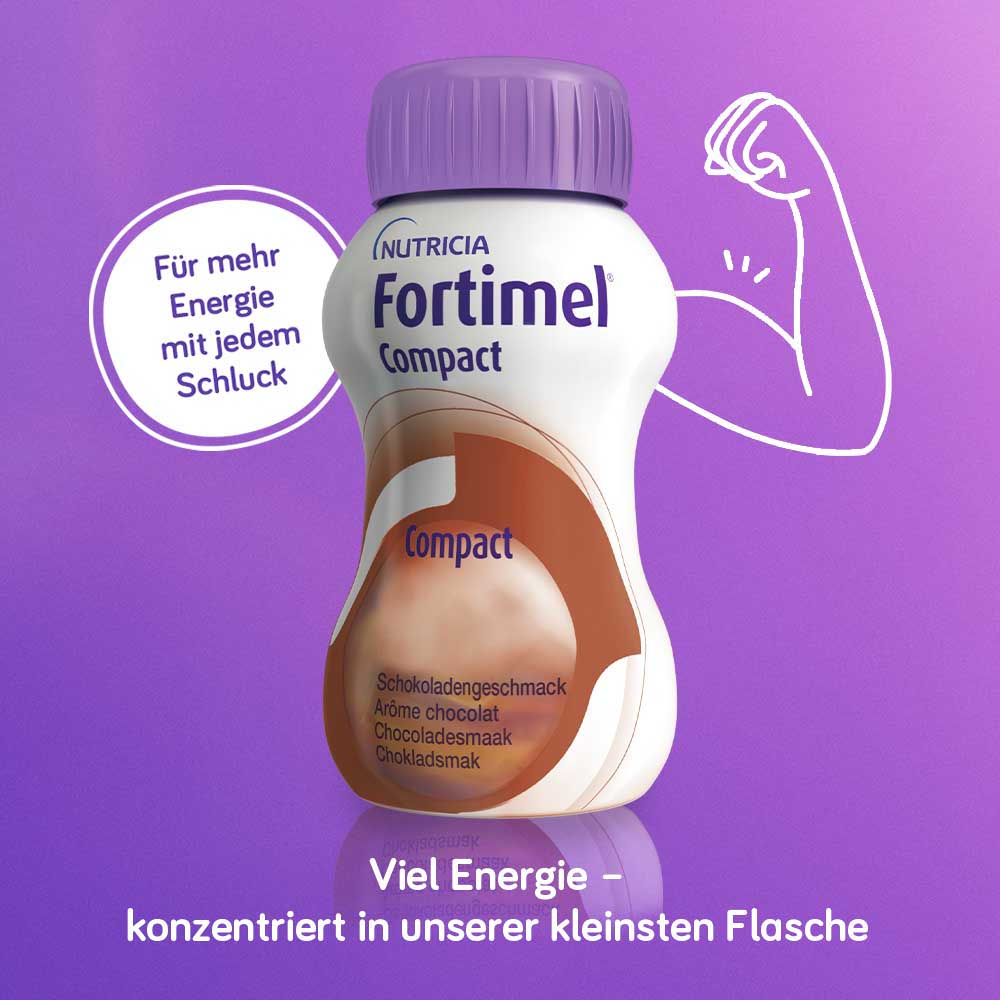 Fortimel Compact 2.4 Trinknahrung Schokolade 8X4X125 ml Flüssigkeit