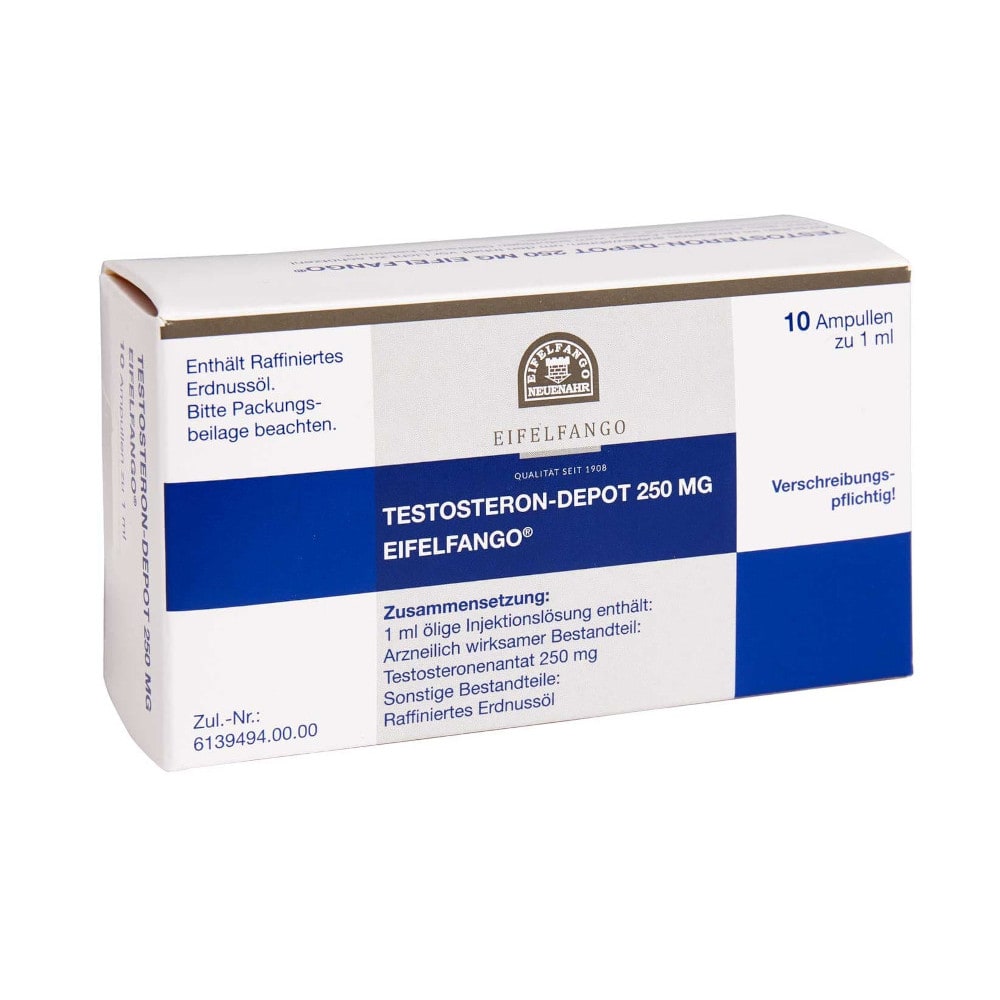 TESTOSTERON depot 250 mg Eifelfango Inj.-Lösung 10X1 ml Injektionslösung
