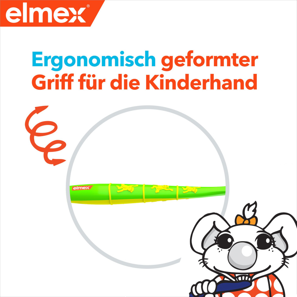 elmex Kinder-Zahnbürste DUO, 2-6 Jahre, WEICH 2 St Zahnbürste