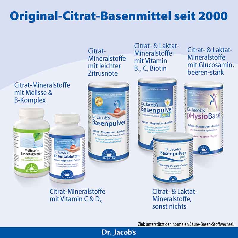 Dr. Jacob's Basenpulver plus Basen-Citrat-Mineralstoffe