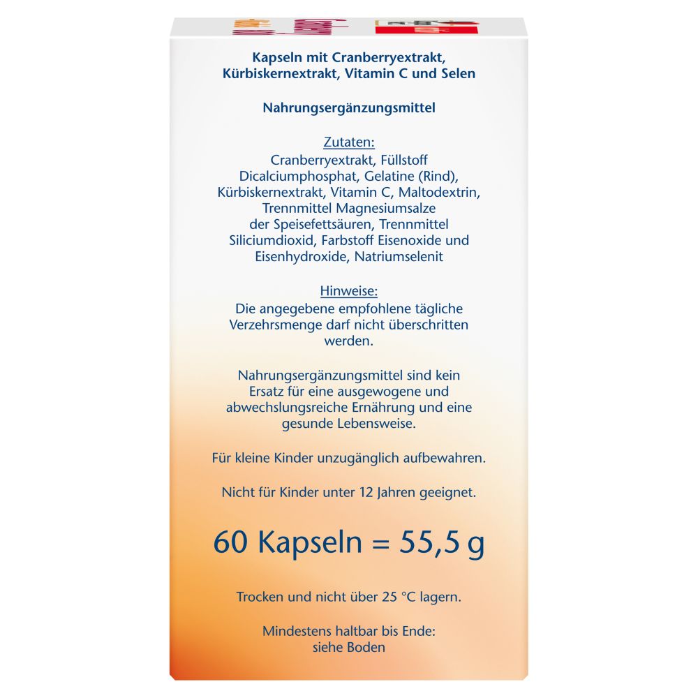 Doppelherz aktiv Cranberry 800 + Kürbis  60 St Kapseln