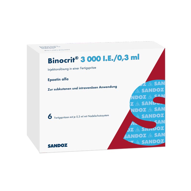 Binocrit 3000 I.E./0,3ml 6X0.3 ml Fertigspritzen
