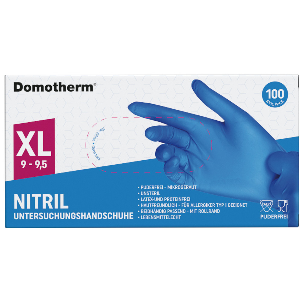 Handschuhe Nitril Puderfrei Unsteril Größe M Blau 100 St Bei Kaufen