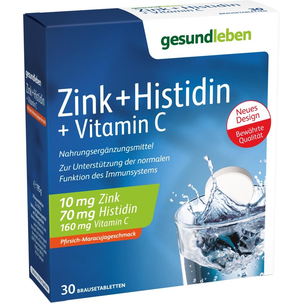 gesundleben Zink+Histidin+Vitamin C Brausetabletten 3X10 St Brausetabletten