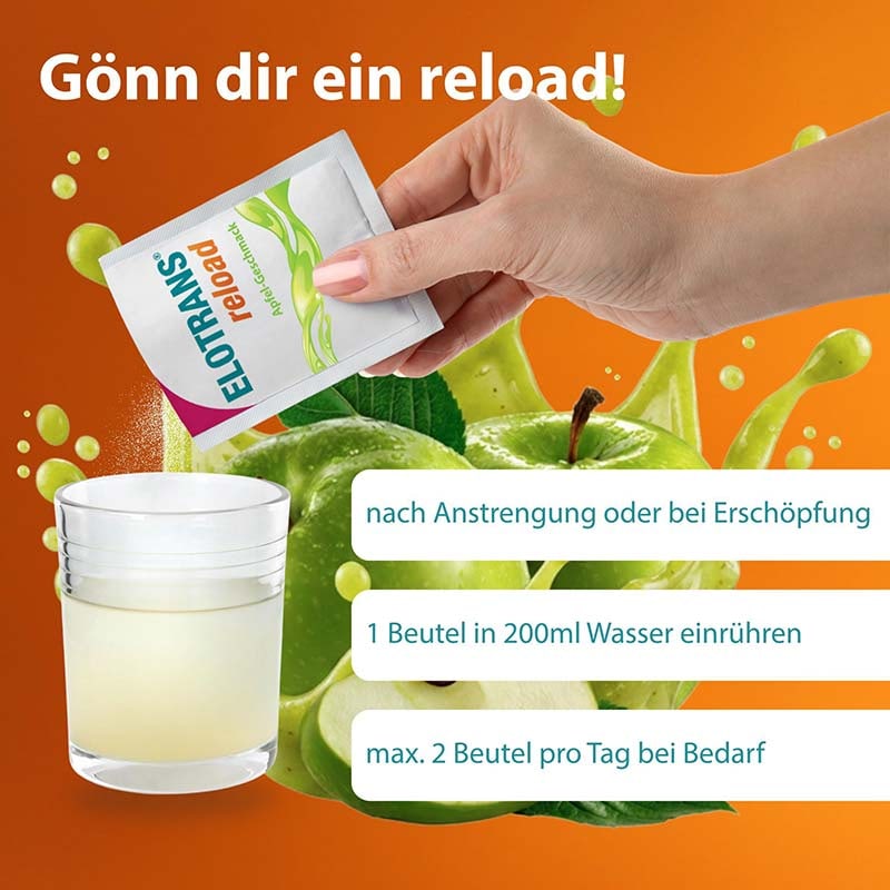 ELOTRANS reload Apfel Doppelpack 2X15X7.45 g Pulver