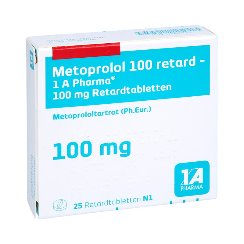 Metoprolol 100 retard-1 A Pharma 25 St Retard-Tabletten