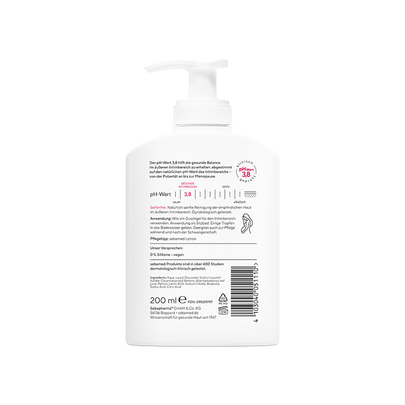 sebamed INTIM-WASCHGEL pH 3,8 für die junge Frau 200 ml Flüssigseife