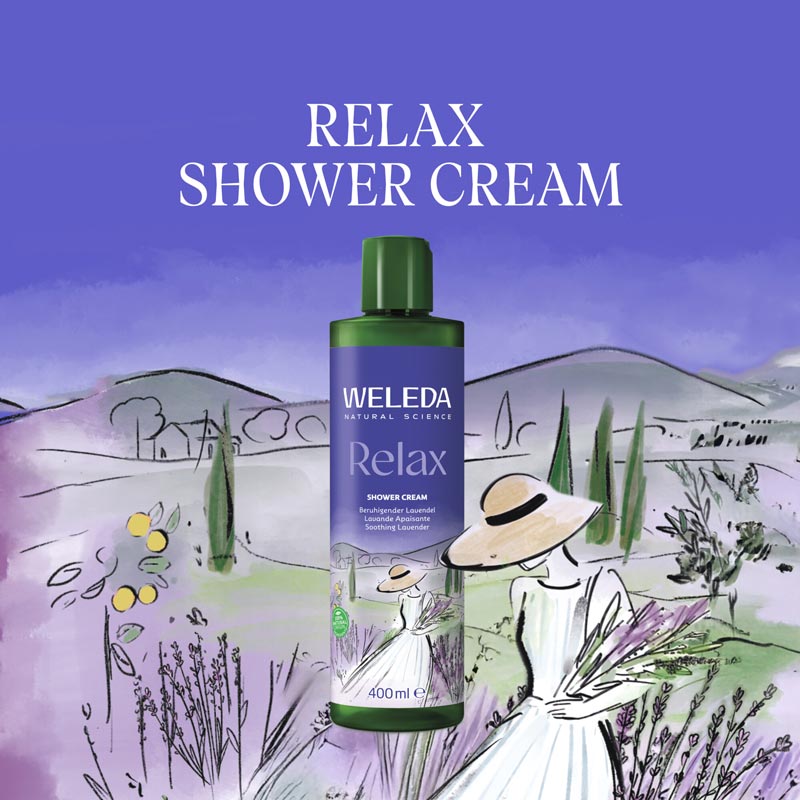 WELEDA Relax SHOWER CREAM Lavendel 400 ml Duschgel