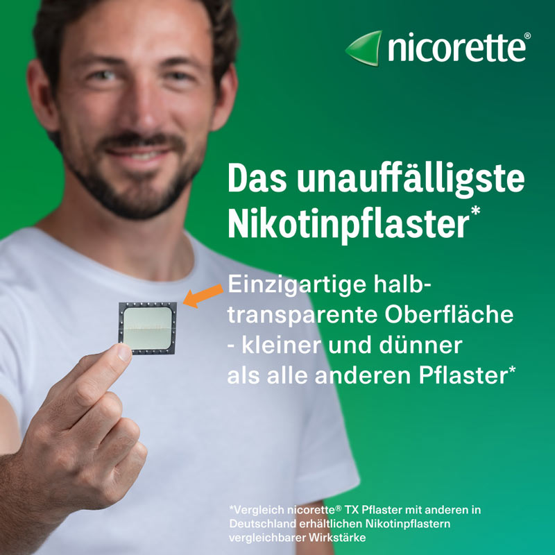 nicorette Nikotinpflaster mit 15 mg Nikotin zur Raucherentwöhnung, 7 Stück