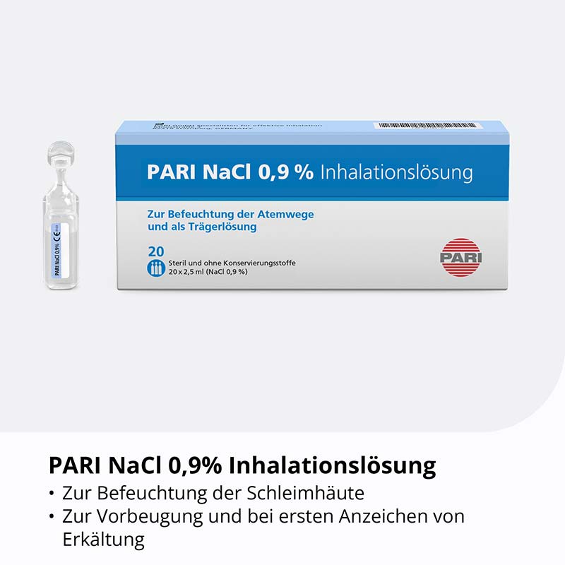 PARI NaCl Inhalationslösung 20X2.5 ml Ampullen