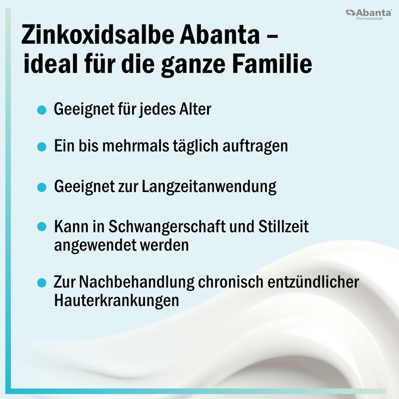 Zinkoxidsalbe Abanta 100 mg/g 100 g Salbe