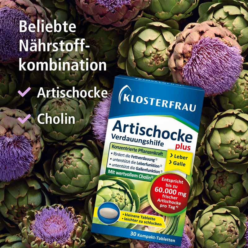 KLOSTERFRAU ARTISCHOCKE plus Cholin 30 St Tabletten