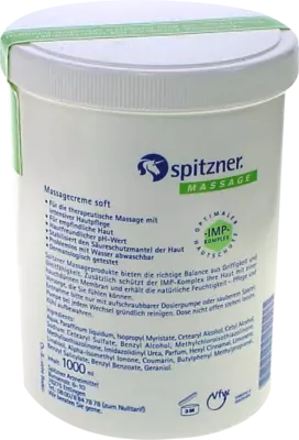 SPITZNER Massagecreme soft 1000 ml Creme