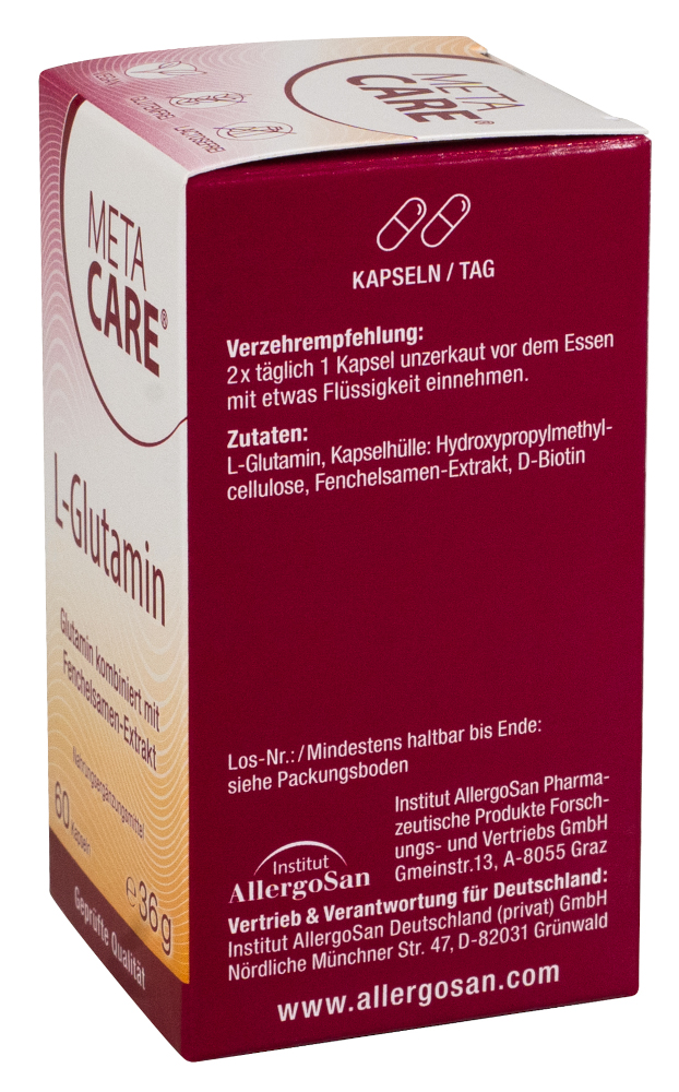 META CARE L-Glutamin 60 St Kapseln