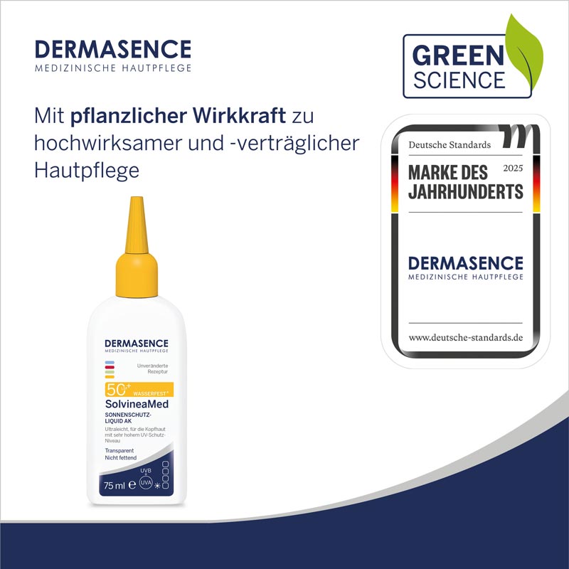 DERMASENCE SolvineaMed SONNENSCHUTZ-LIQUID AK LSF 50+ 75 ml Tonikum