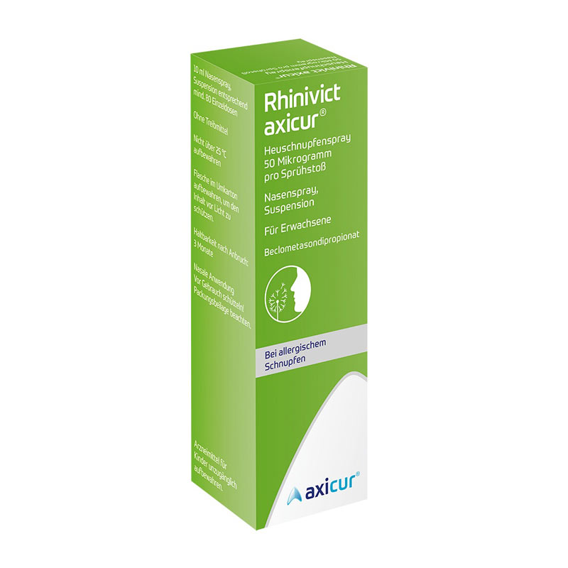 Rhinivict axicur Heuschnupfenspray 50 µg / Sprühstoß 10 ml Nasenspray