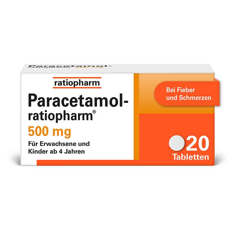 Paracetamol-ratiopharm 500 mg  20 St Tabletten