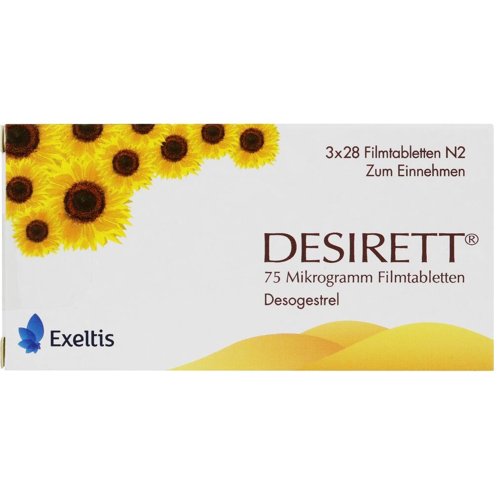 DESIRETT 75 Mikrogramm Filmtabletten 3X28 St Filmtabletten