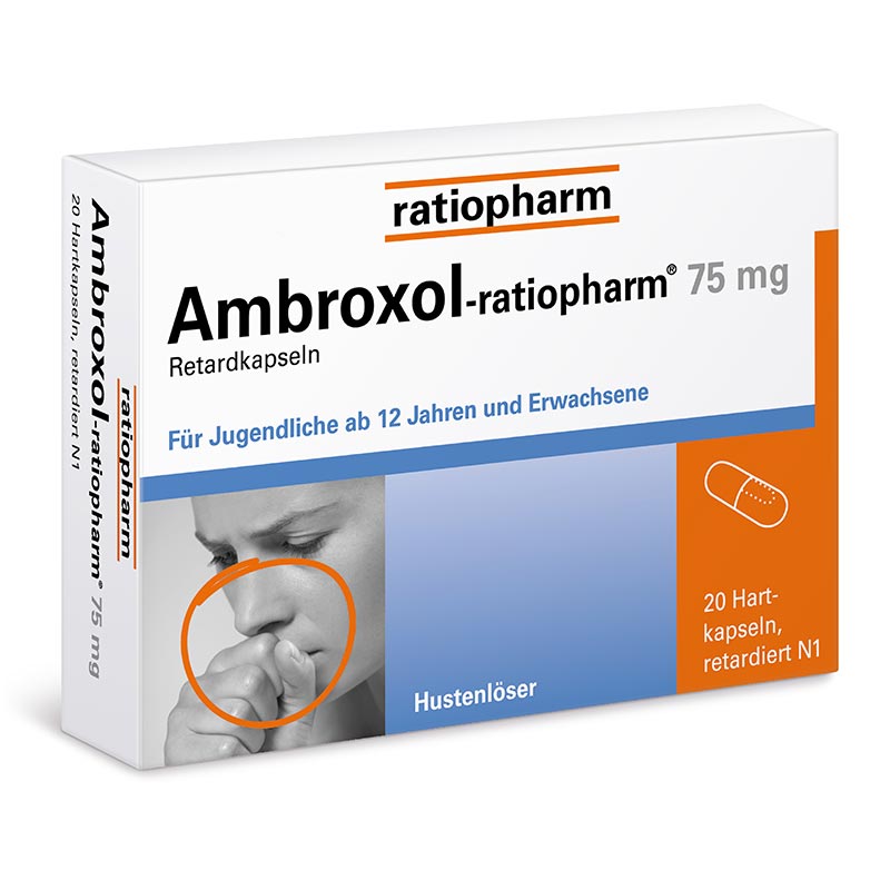 Ambroxol-ratiopharm 75mg Hustenlöser 20 St Retard-Kapseln