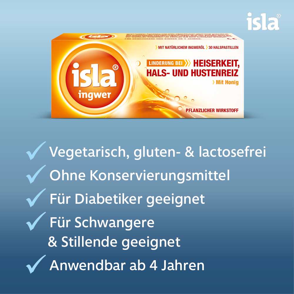 isla ingwer Halspastillen 30 St Pastillen