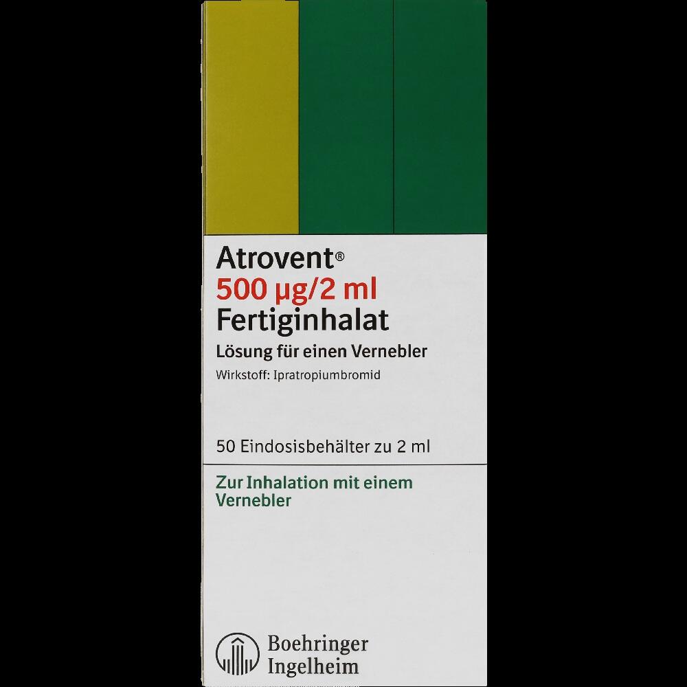 Atrovent 500μg/2ml Fertiginhalat 50X2 ml Lösung für einen Vernebler