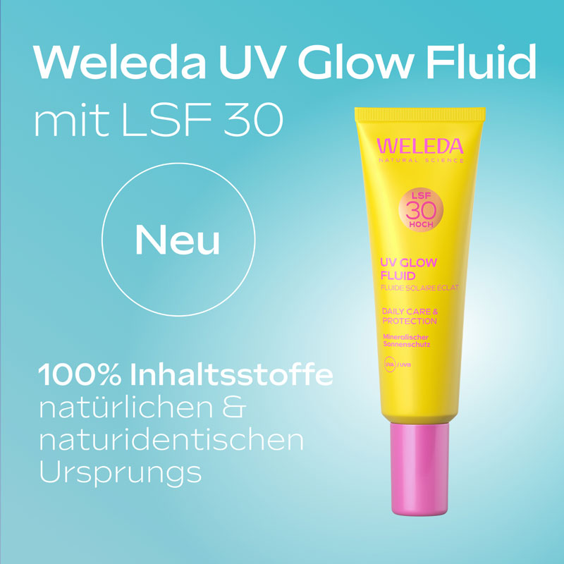 WELEDA UV GLOW FLUID LSF30 30 ml Flüssigkeit