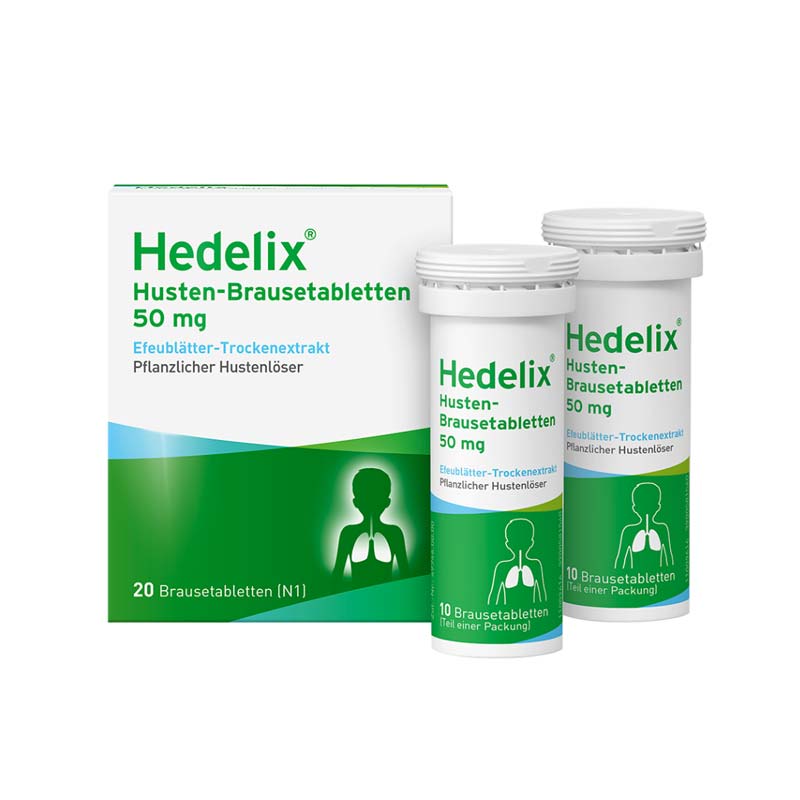 Hedelix Husten 20 St Brausetabletten