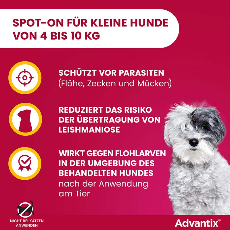 ADVANTIX SPOT-ON HUND 4-10KG 4 St Lösung
