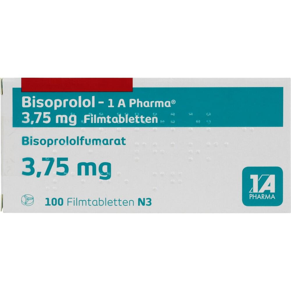 Bisoprolol-1 A Pharma 3,75mg 100 St Filmtabletten