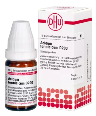 ACIDUM FORMICICUM D 200 Globuli 10 g Globuli
