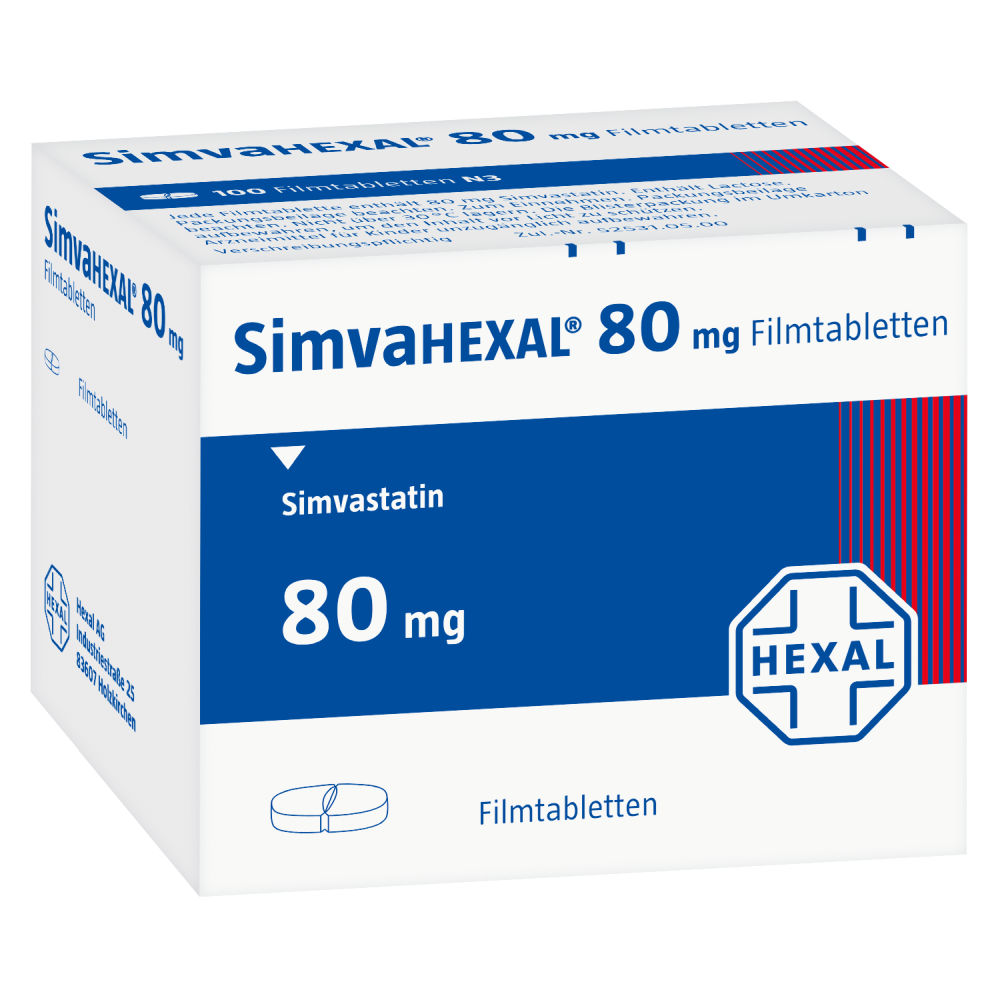 SimvaHEXAL 80mg 100 St Filmtabletten