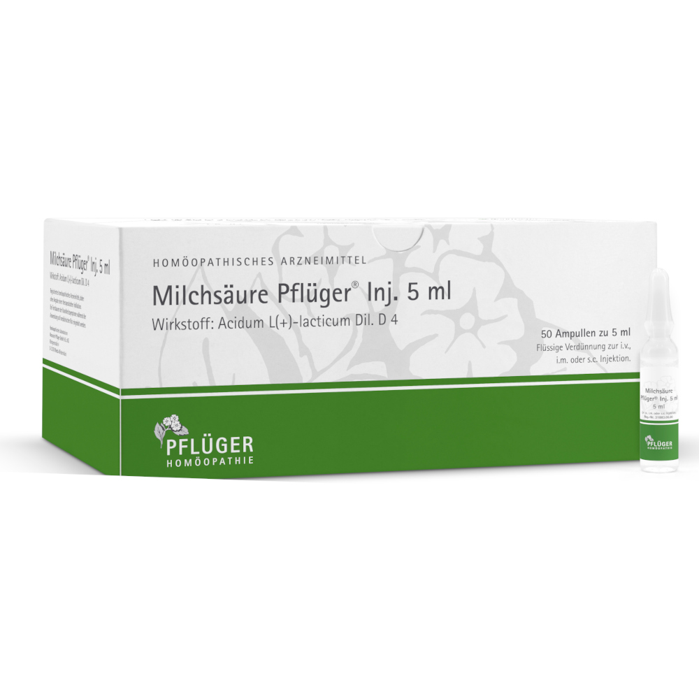 Milchsäure Pflüger Inj. 50 St Injektionslösung