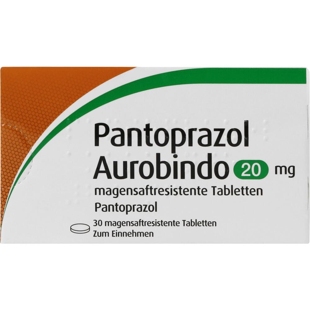 Pantoprazol Aurobindo 20mg 30 St Tabletten magensaftresistent