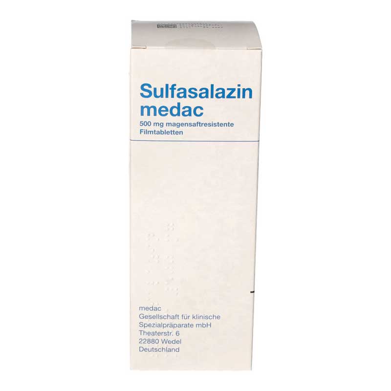 Sulfasalazin medac 500mg Filmtabletten 100 St Filmtabletten magensaftresistent