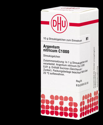 ARGENTUM NITRICUM C 1000 Globuli 10 g Globuli