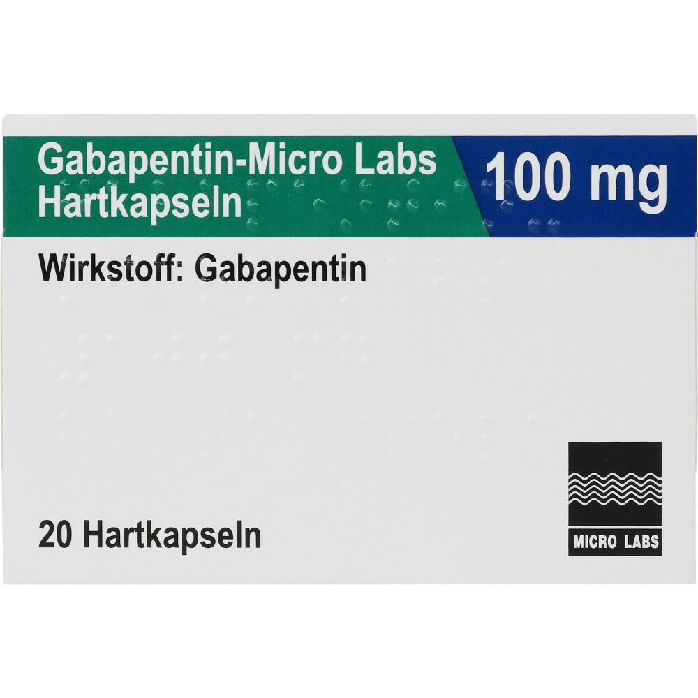 Gabapentin-Micro Labs 100mg 20 St Hartkapseln