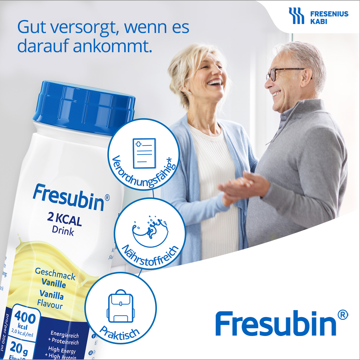 Fresubin 2 KCAL Drink Erdbeere 4X200 ml Flüssigkeit