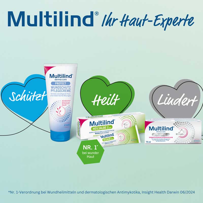 Multilind HEILSALBE mit Zinkoxid und Nystatin 50 g Paste