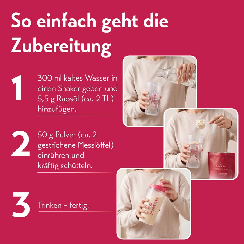 pureSGP STOFFWECHSEL-SHAKE Erdbeere 450 g Pulver
