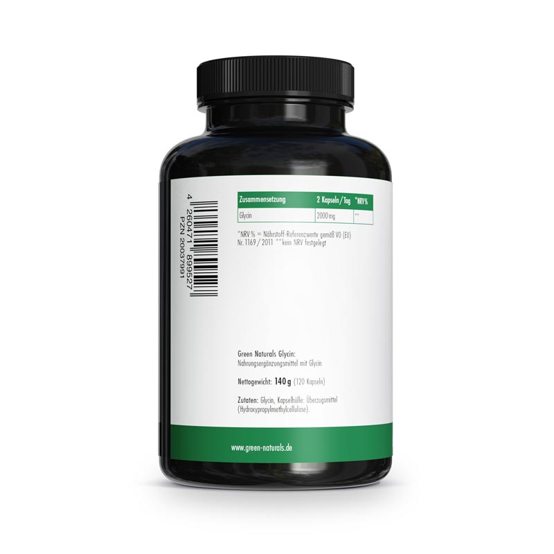 GREEN NATURALS GLYCIN 2000 mg 120 St Kapseln