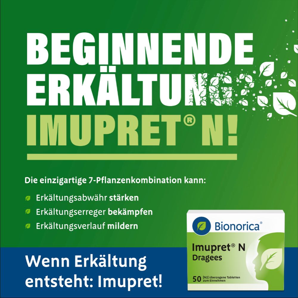 Imupret N Dragees 50 St Überzogene Tabletten