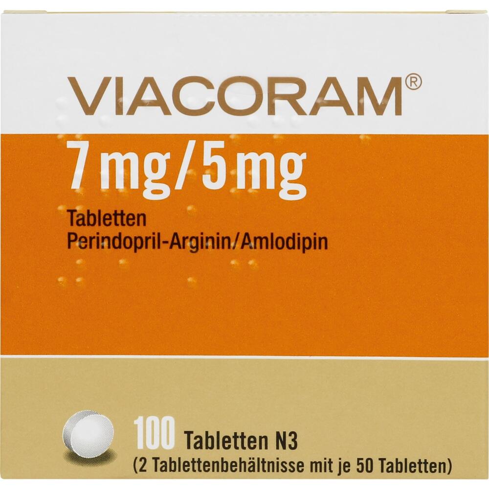 VIACORAM 7 mg/5 mg Tabletten 100 St Tabletten