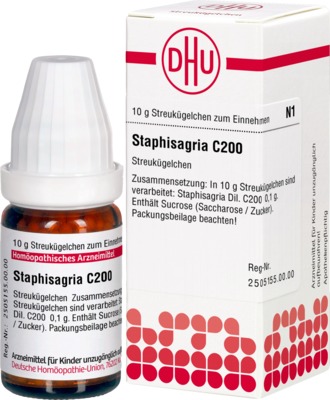 STAPHISAGRIA C 200 Globuli 10 g Globuli