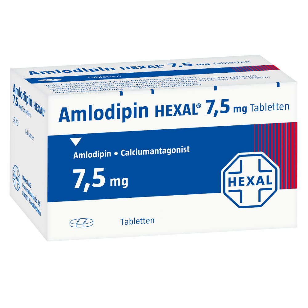 Amlodipin HEXAL 7,5mg 100 St Tabletten