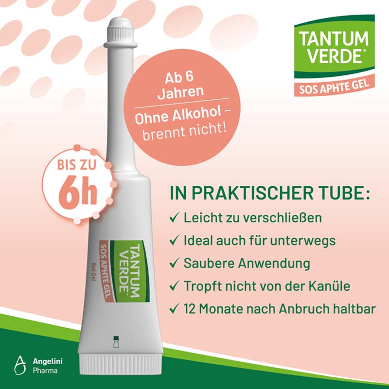 TANTUM VERDE SOS APHTE GEL 8 ml Gel